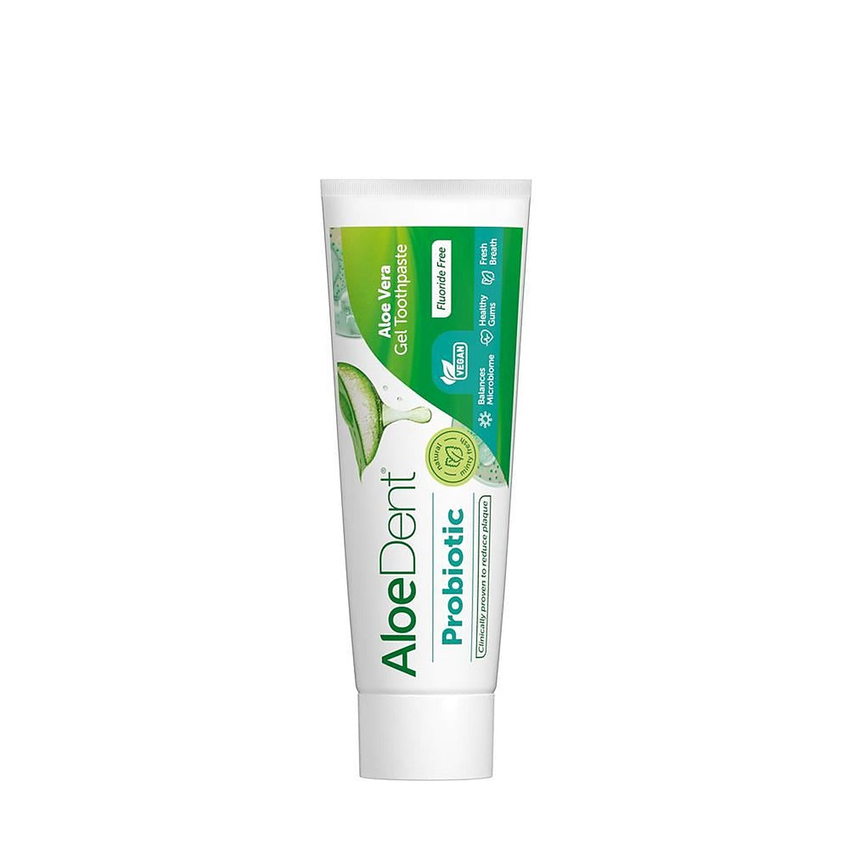Aloe Dent Probiotic Aloe Vera Gel Toothpaste Fluoride Free 75ml