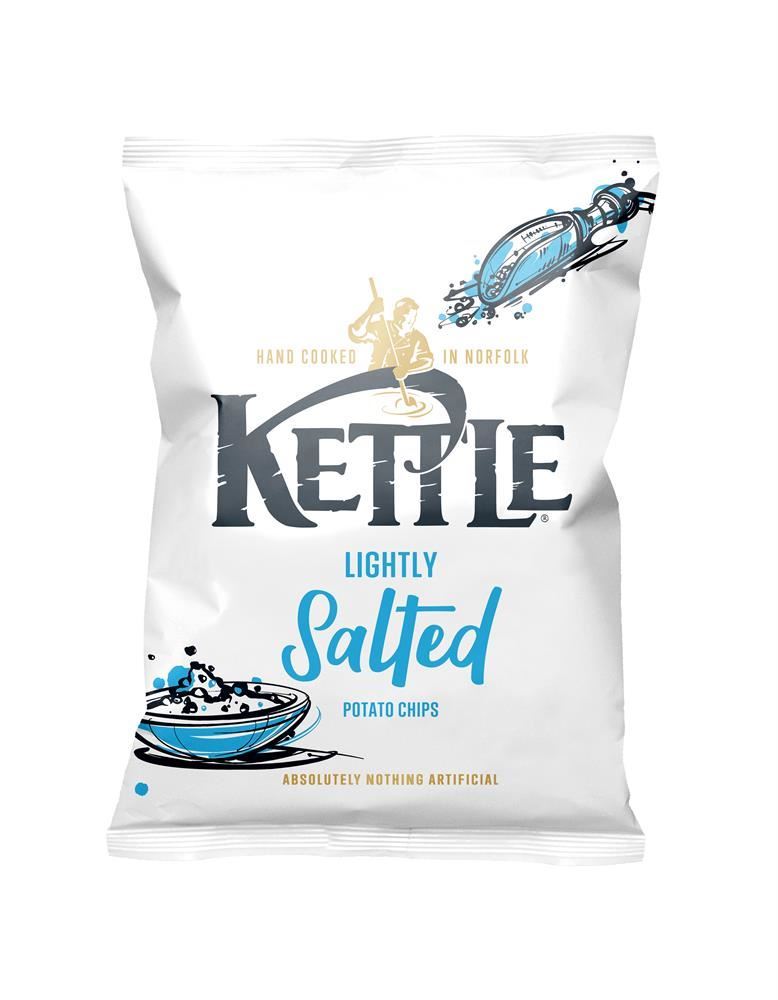 Kettle Lightly Salted Chips 130g - 12 Pack