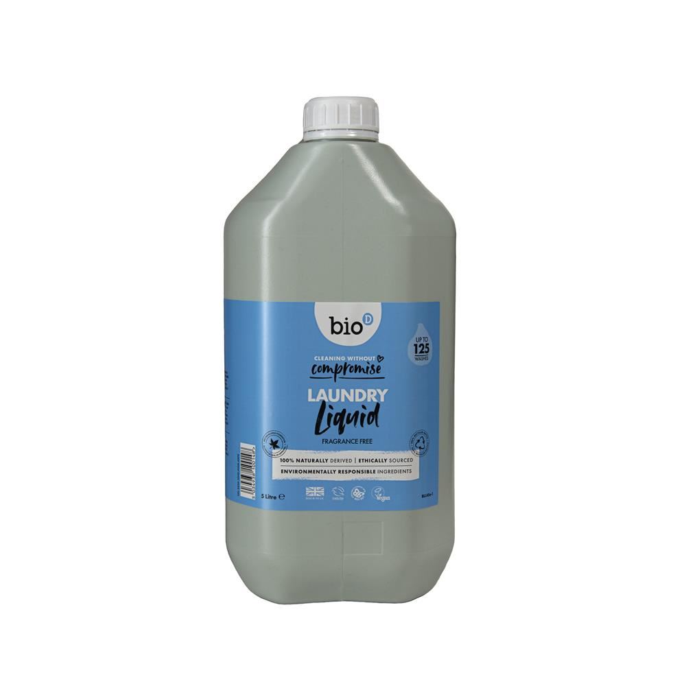 Bio-D Fragrance Free Laundry Liquid - 5 litre