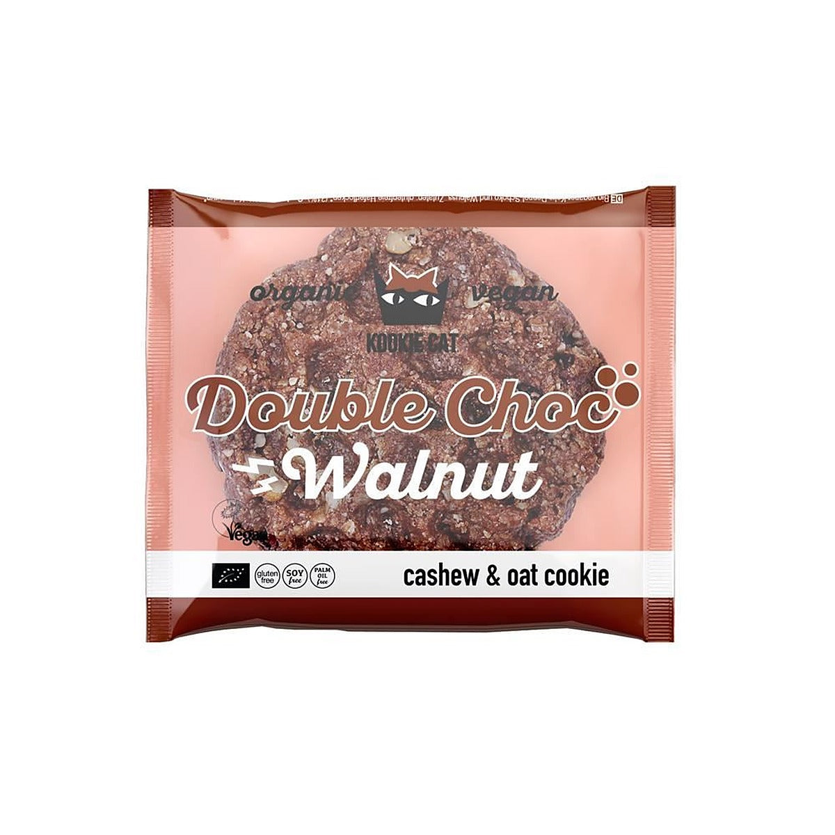 Kookie Cat Cookie Double choc & Walnuts 55 g - 12 Pack