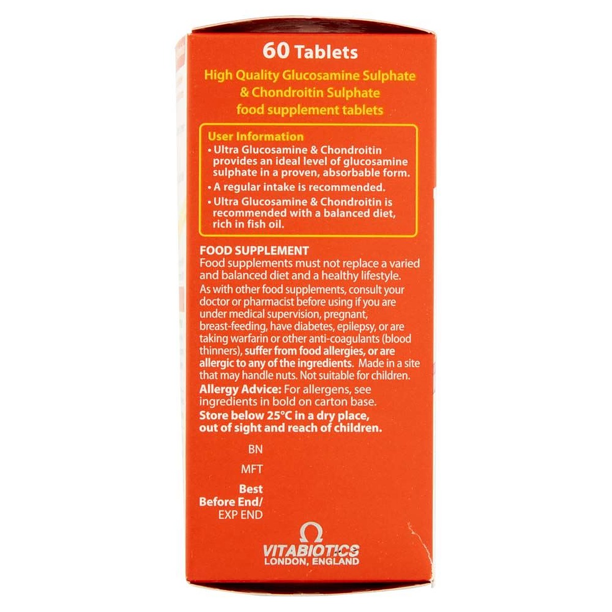 Vitabiotics Ultra Glucosamine & Chondroitin - 60 Tablets - image 4
