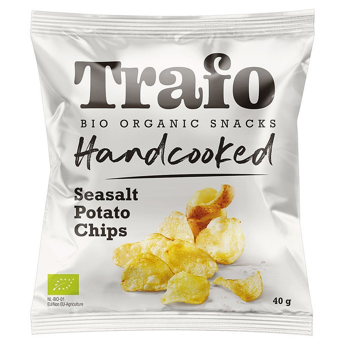 Trafo Organic Handcooked Seasalt Crisps 40g - 15 Pack