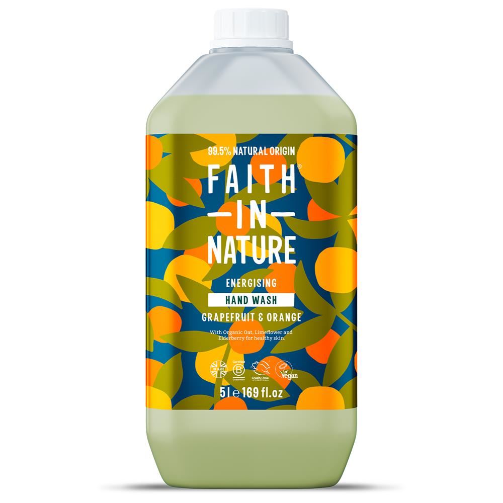 Faith in Nature Grapefruit & Orange Hand Wash 5 Litre