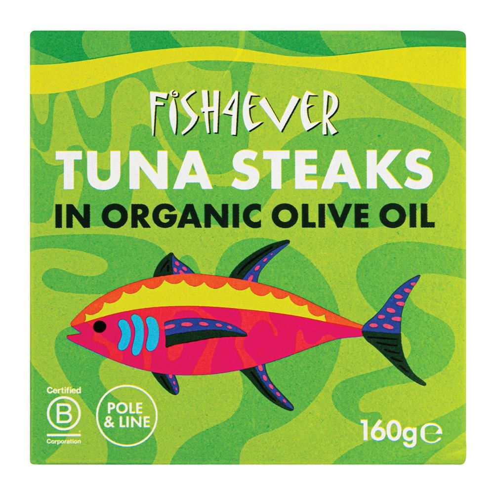 Fish4Ever Skipjack Tuna Steaks in Olive Oil 160g