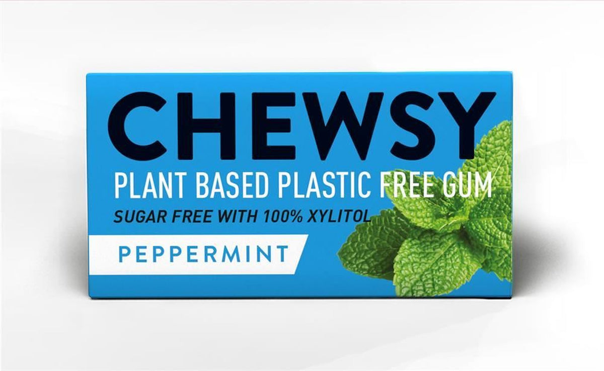 CHEWSY Peppermint Gum 15g - 12 Pack