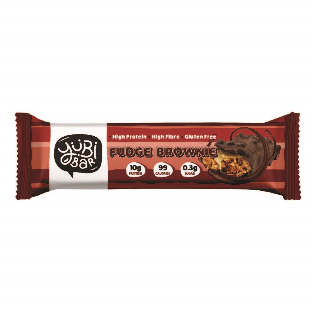 Yubi Bar Fudge Brownie Protein Bar 35g - 12 Pack