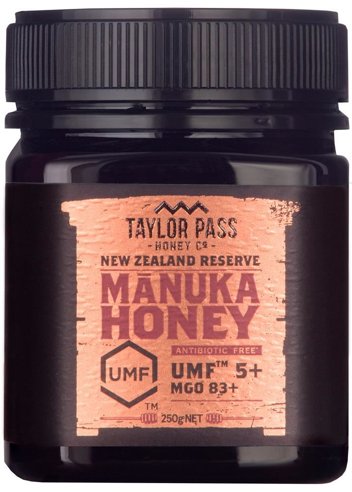 TAYLOR PASS HONEY Taylor Pass Manuka Honey UMF5+/MGO83 250g
