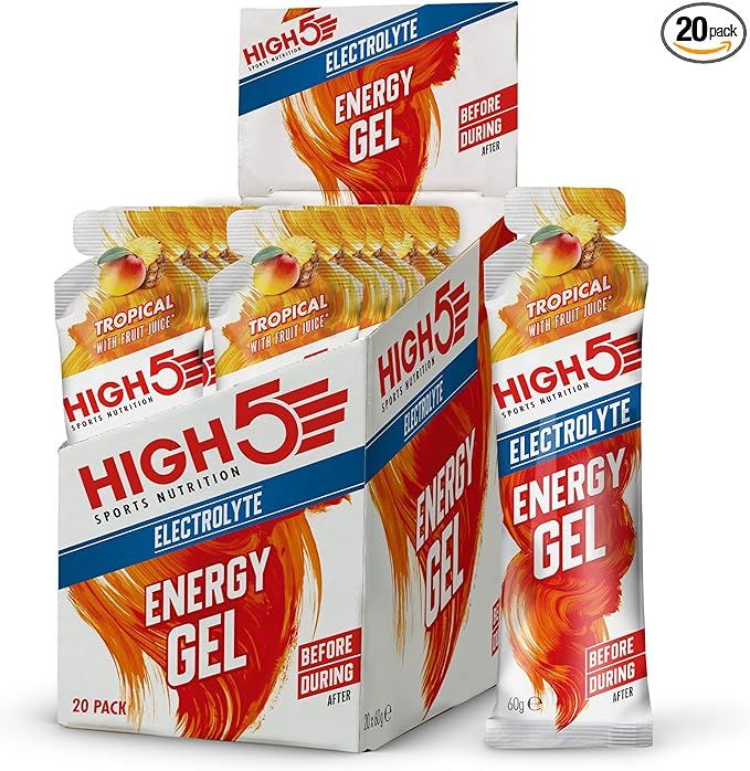 High 5 Energy Gel Electrolyte 60g - All Flavours - Pack of 20