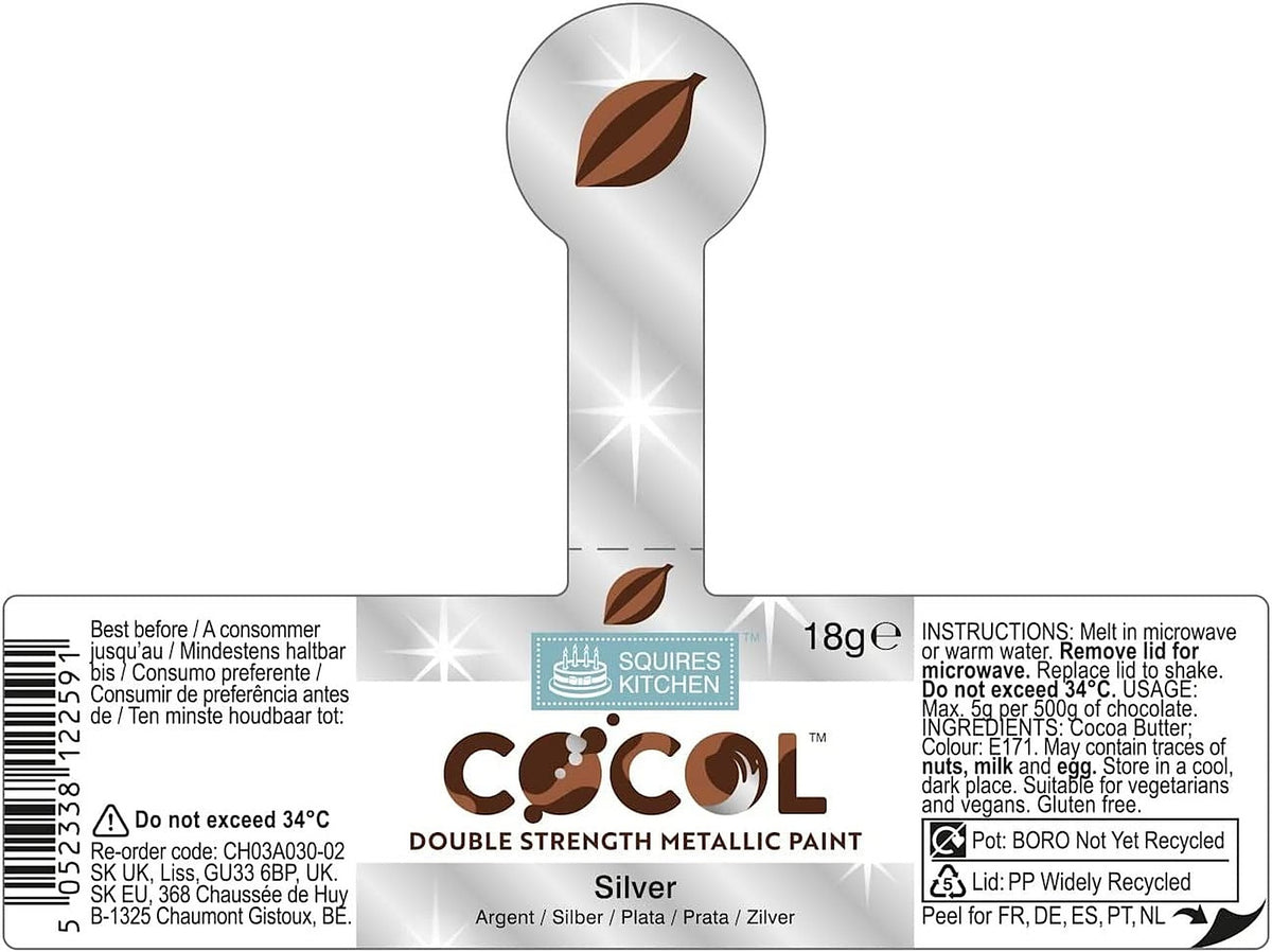 Squires Kitchen COCOL Extra Strength Colouring Paint for Chocolate 18g - All Shades - image 16