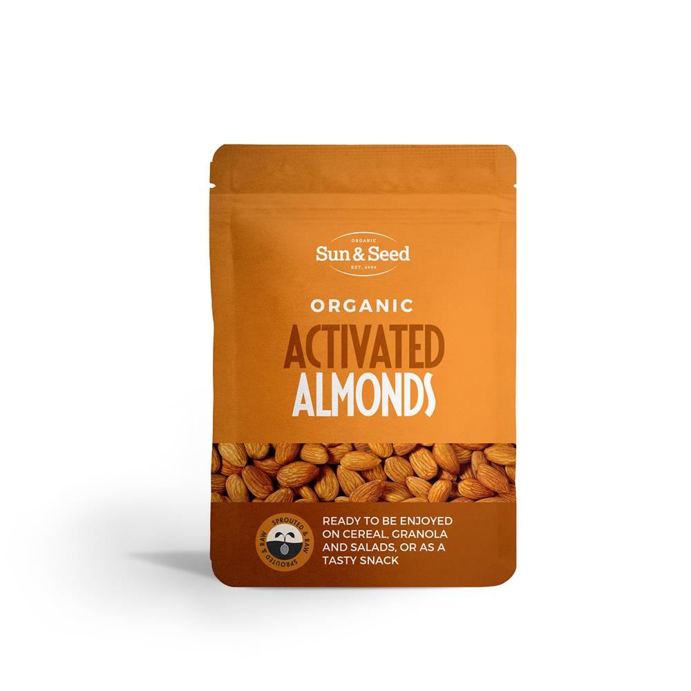 Sun and Seed Organic Activated Almonds 200g