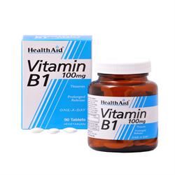 HealthAid Vitamin B1 (Thiamin) 100mg Prolonged Release 90 Tablets