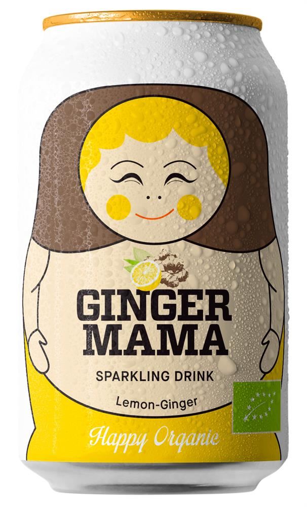 Drinkmamas Organic Ginger Mama Drink 330ml - 12 Pack