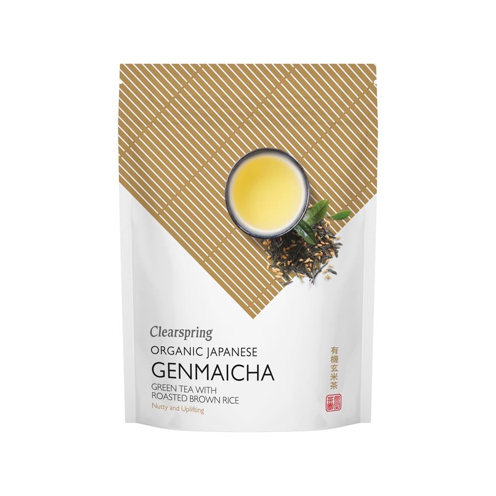 Clearspring Organic Genmaicha Japanese Green Tea with Roasted Rice 90g