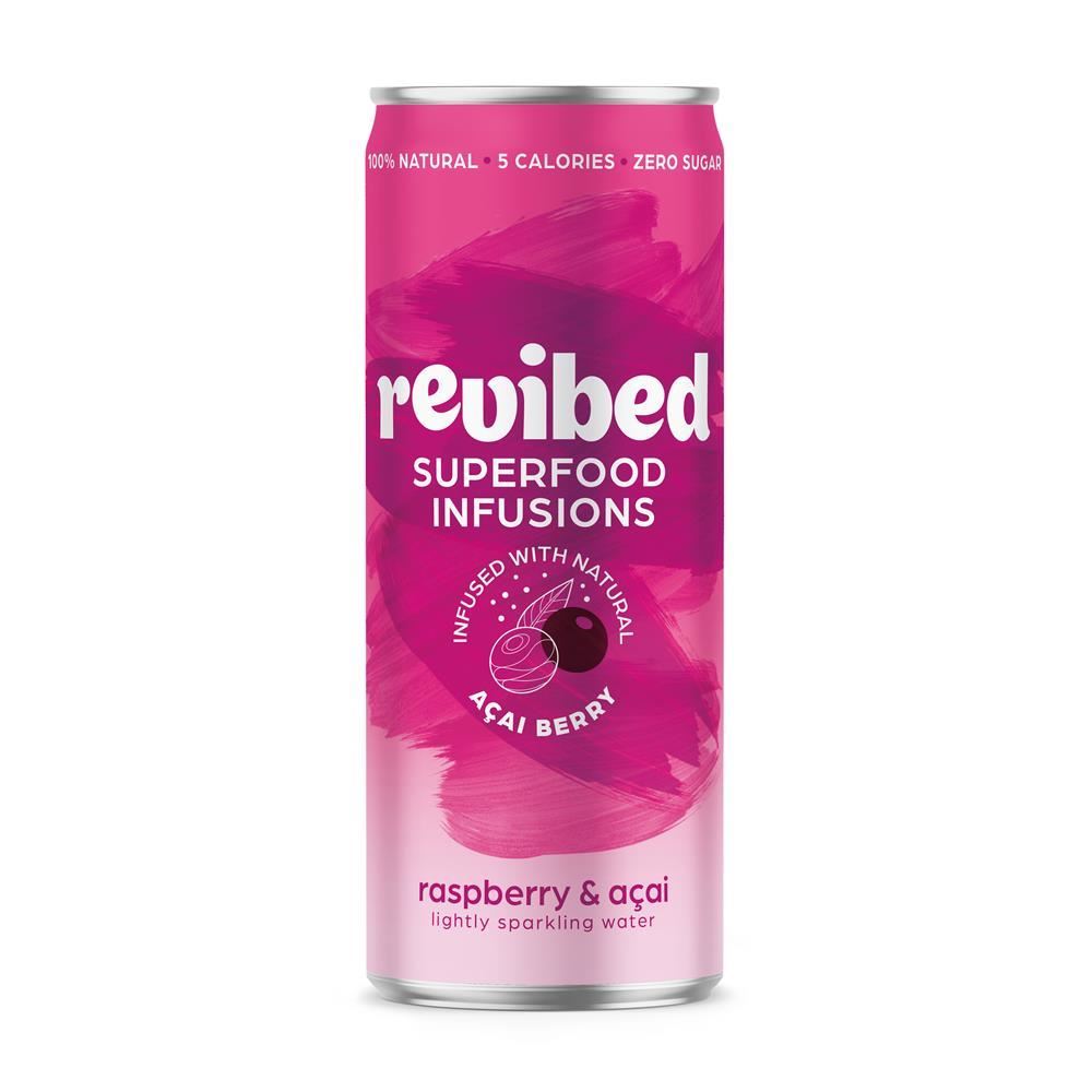 Revibed Drinks Superfood infused Raspberry & Acai 250ml - 6 Pack