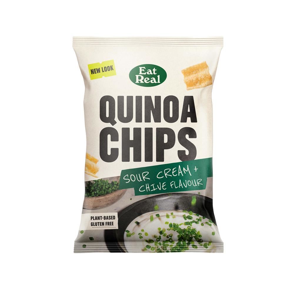 Eat Real Quinoa Chips Sour Cream & Chive 90g - 10 Pack