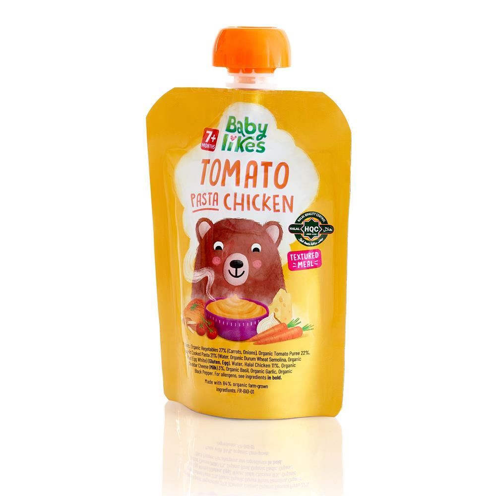 Baby Likes Tomato Pasta Chicken - Halal Baby Food 7 months plus+ 130g - 6 Pack