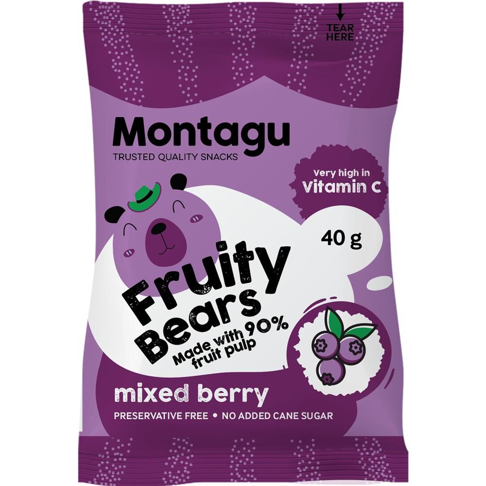 Montagu Mixed Berry Fruity Bears 30g