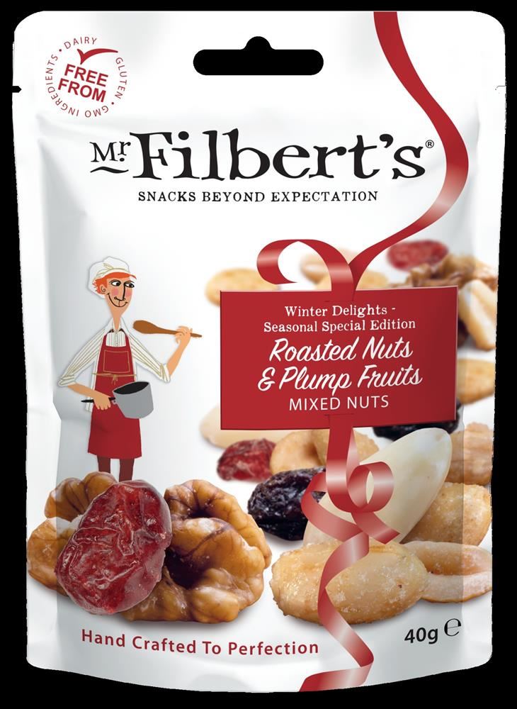 Mr Filberts Roasted Nuts and Plump Fruits Mixed Nuts 40g