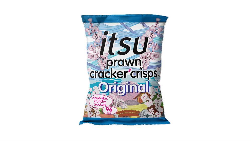 Itsu Original Miso & Soy Prawn Cracker Crisps Snack Bag 19g - 24 Pack