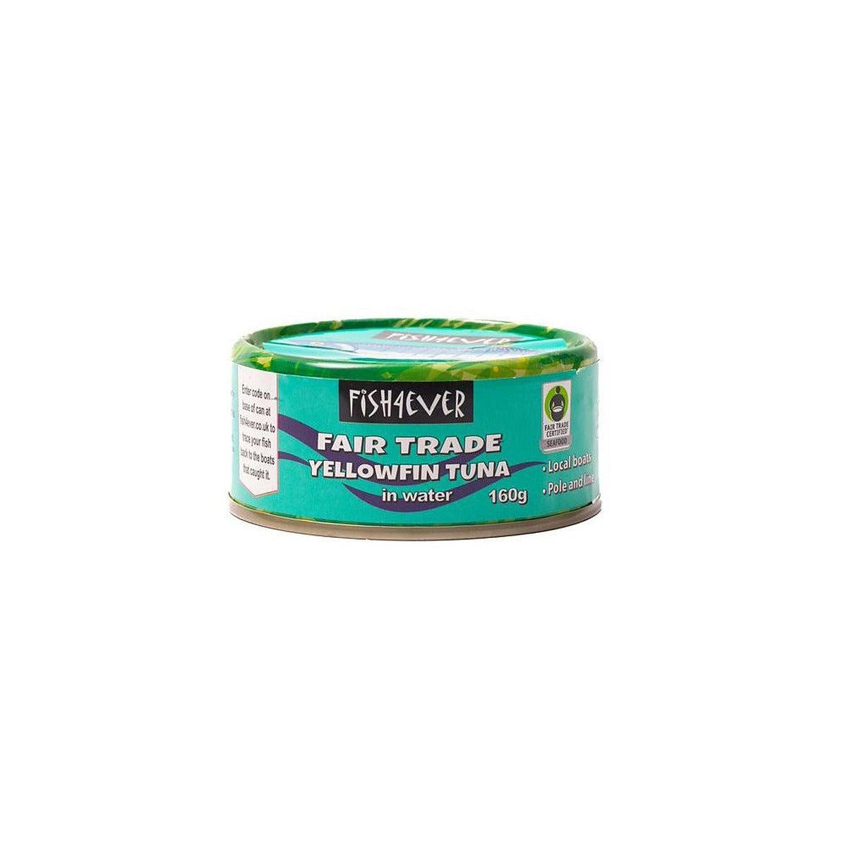 Fish4Ever Fair Trade Yellowfin Tuna in water 160g