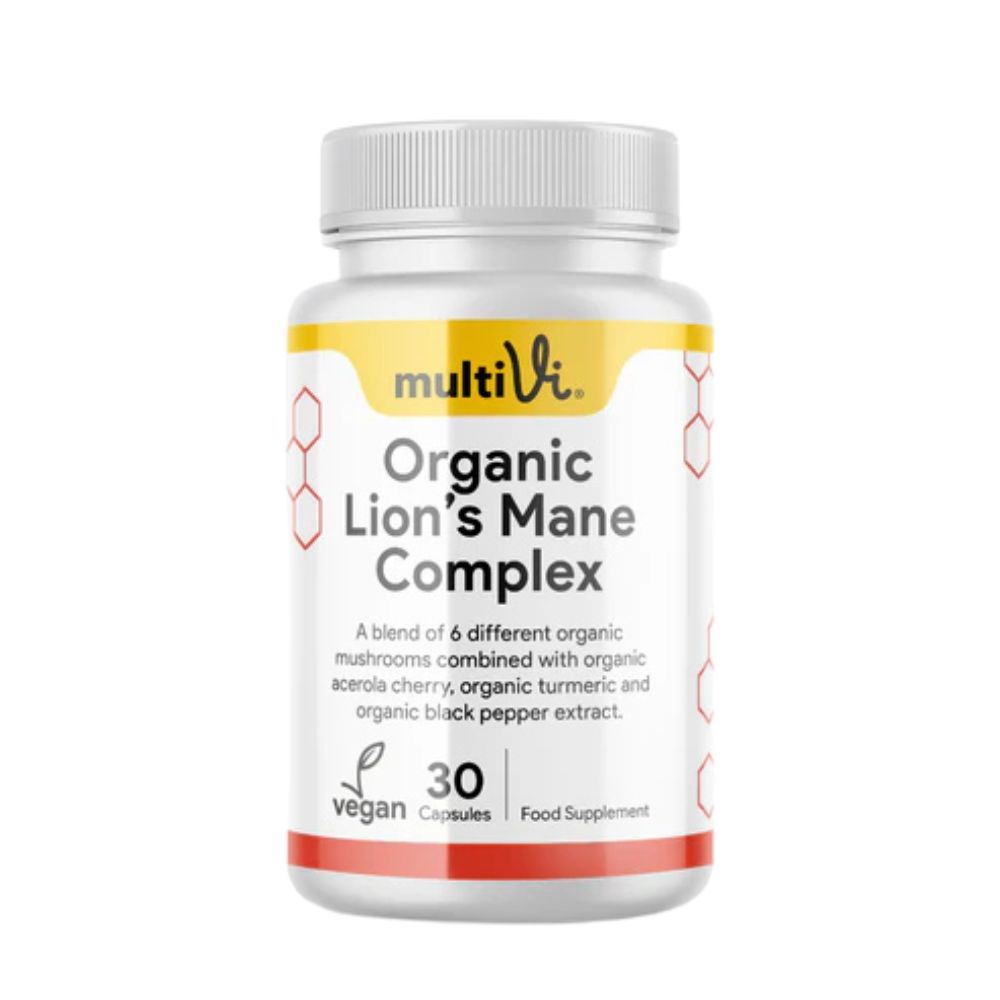 MultiVi Organic Lions Mane Complex Supplement 30 capsules