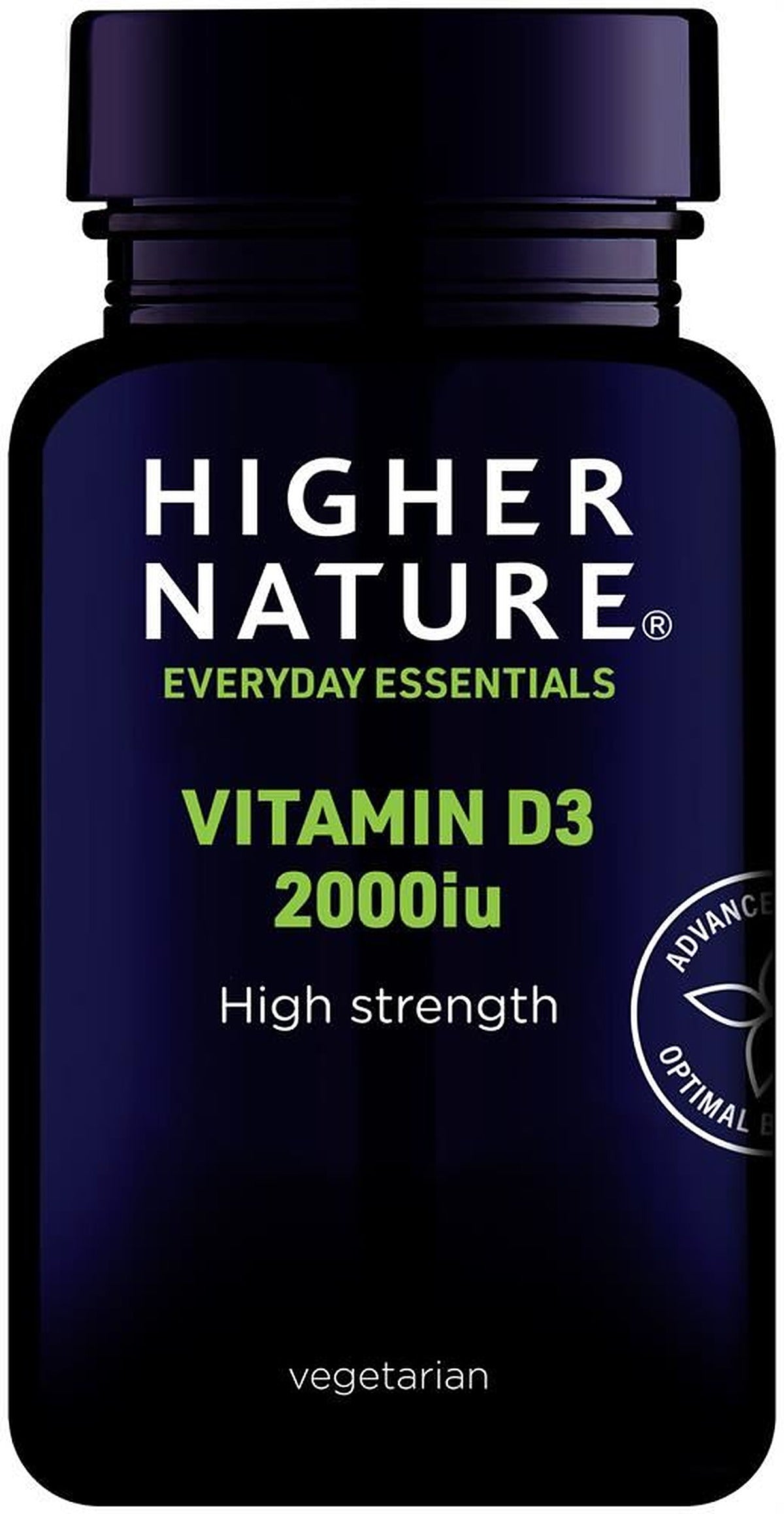 Higher Nature High Strength Vitamin D3 Vegetarian 120 Capsules