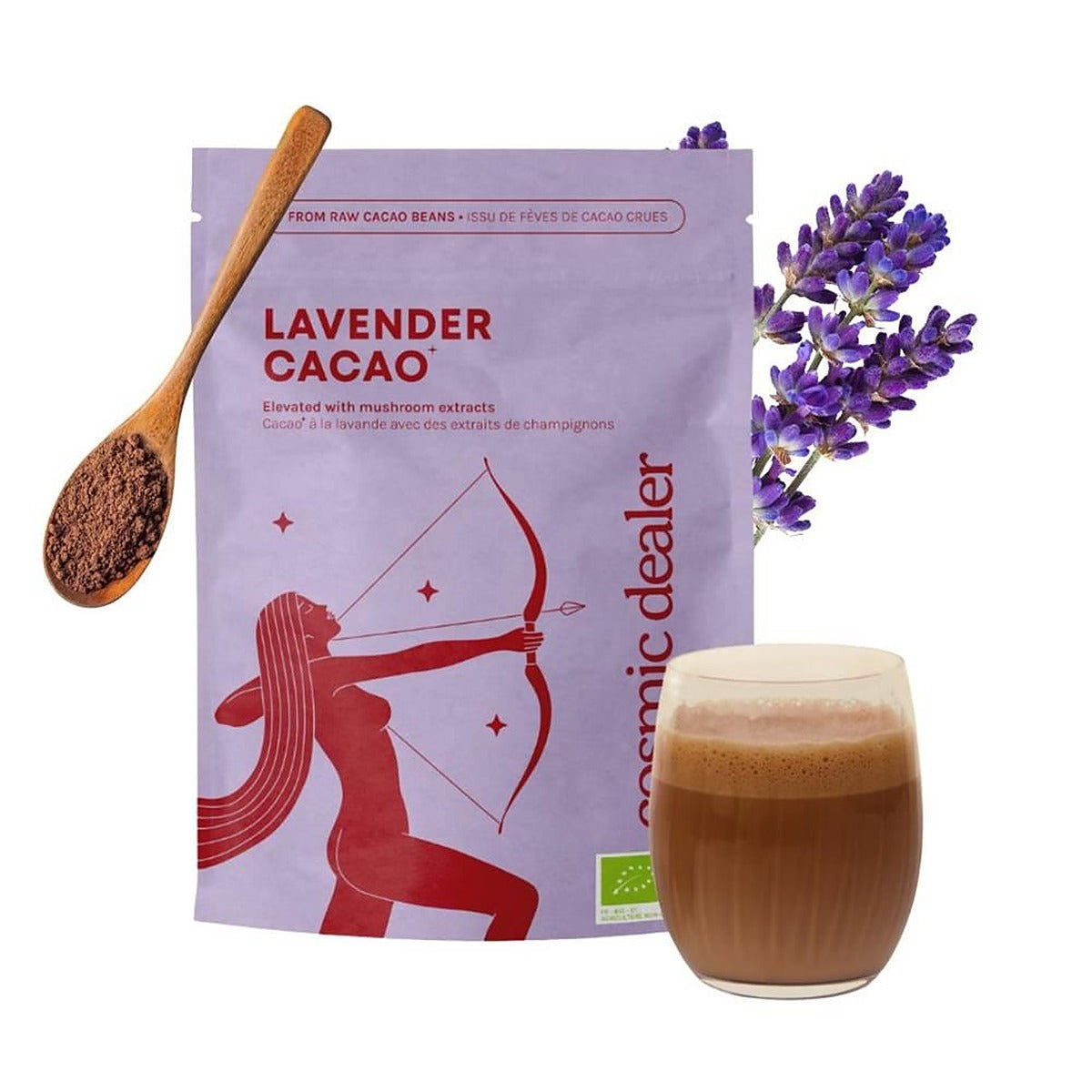 Cosmic Dealer Cacao Lavender - Lavender Drinking Chocolate Reishi 120g