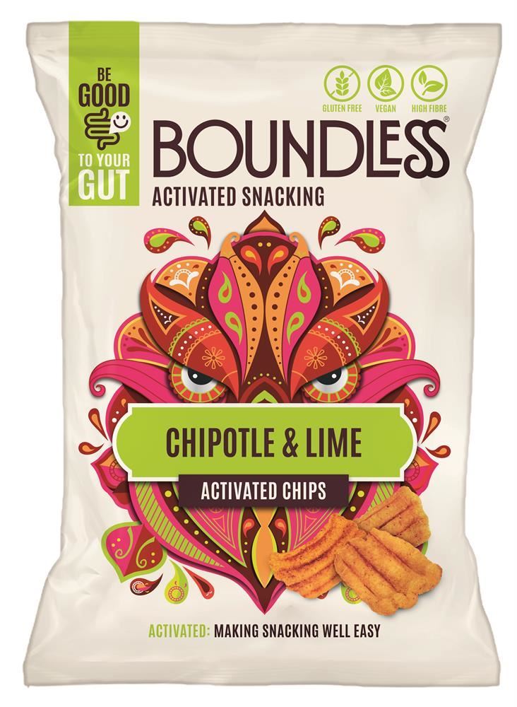 Boundless Chipotle & Lime Chips Sharing Bag 80g - 10 Pack