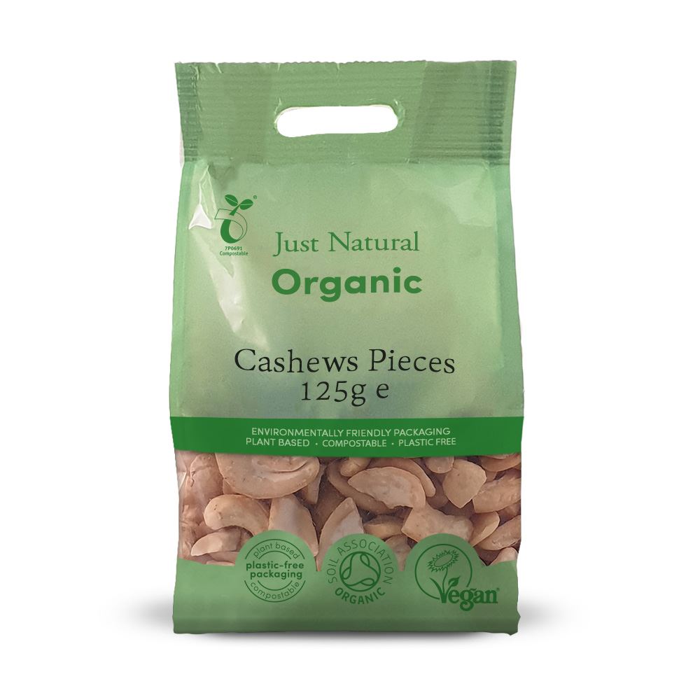 Just Natural Organic Organic Cashews Pieces 125g