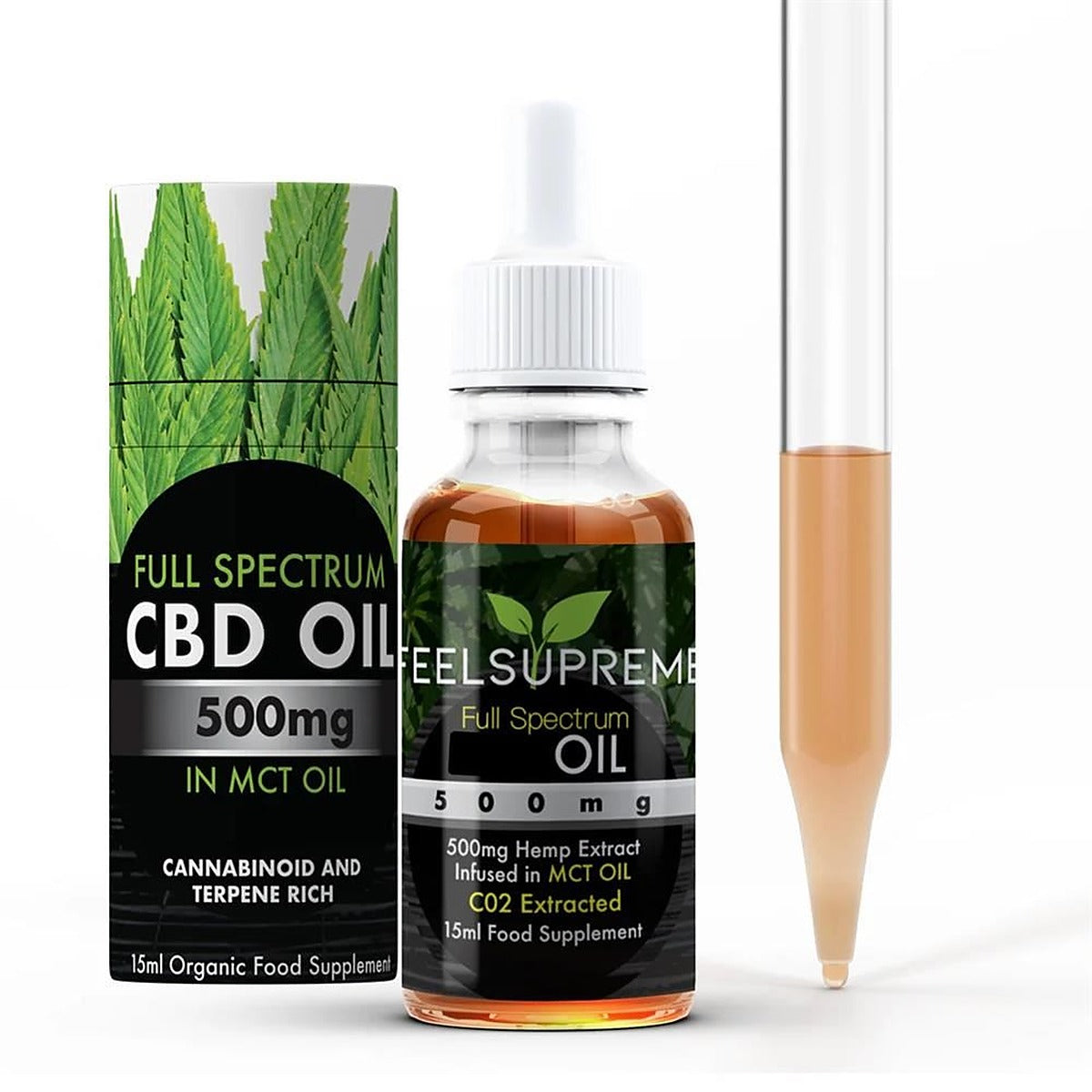 Feel Supreme 500mg CBD in MCT Oil 15ml