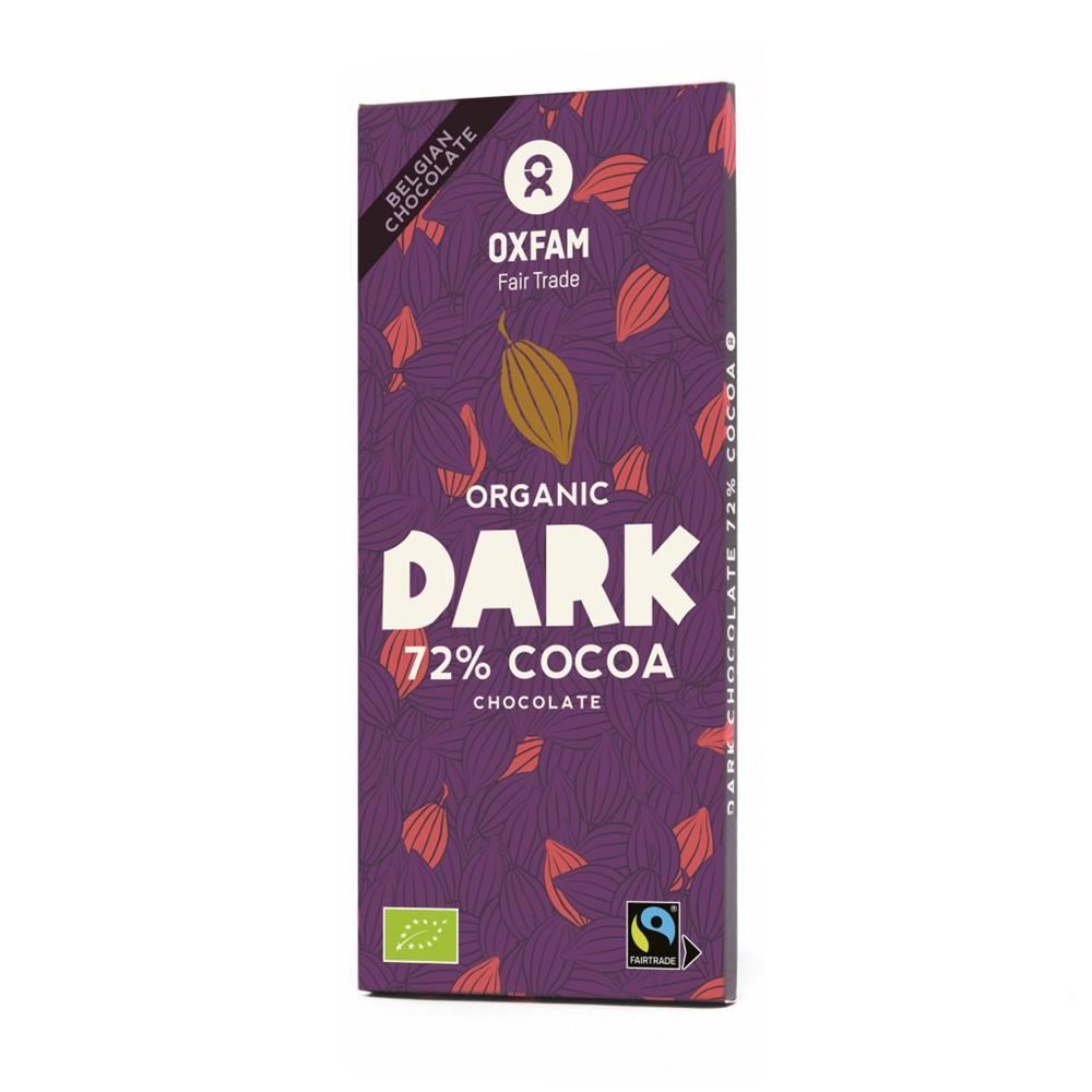 Oxfam Fair Trade ORGANIC Dark Chocolate 72% 100g