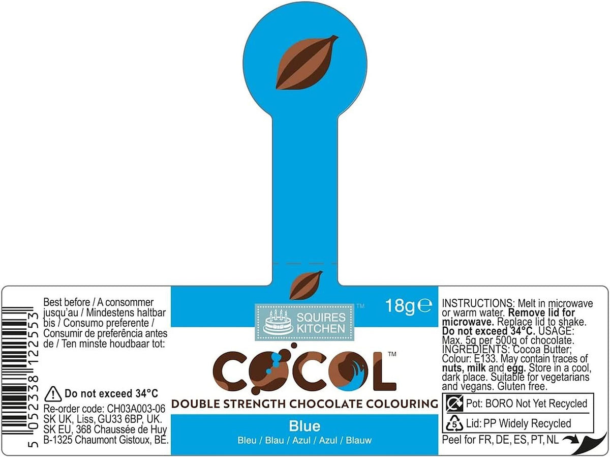 Squires Kitchen COCOL Extra Strength Colouring Paint for Chocolate 18g - All Shades - image 32