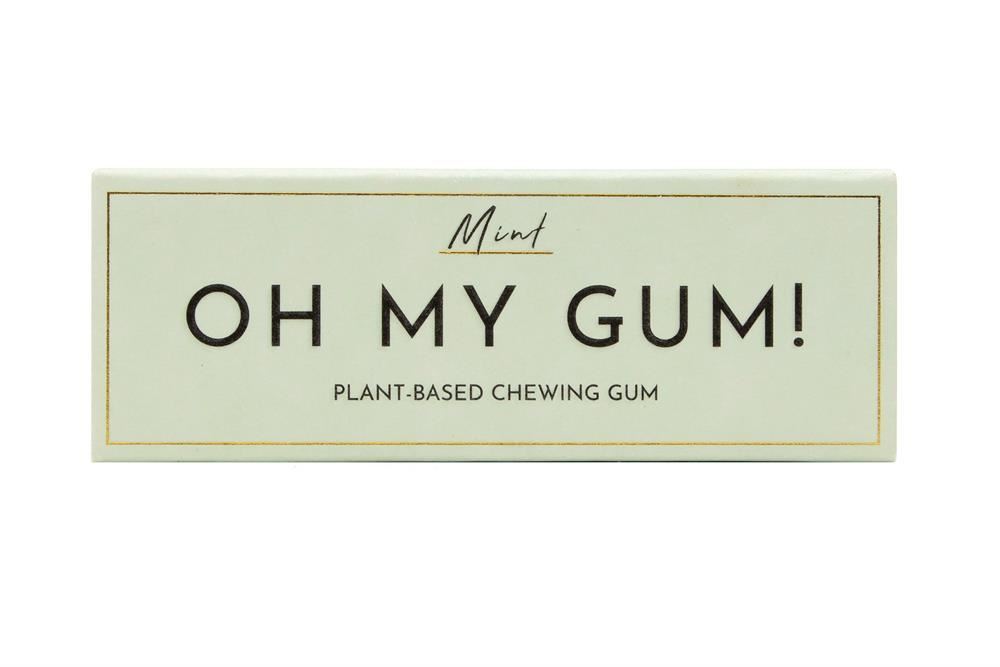 Oh My Gum Plant Based Mint Chewing Gum 19g - 12 Pack