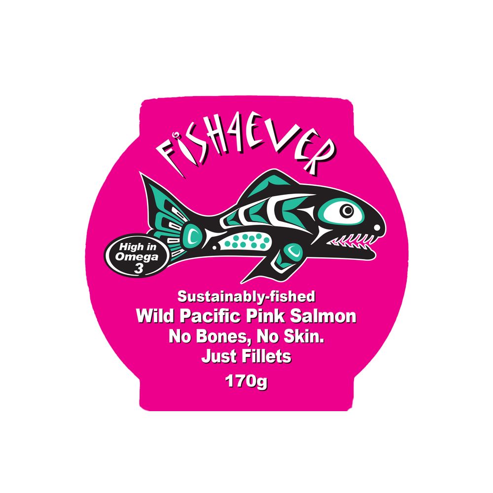 Fish4Ever Wild Pacific filleted Pink Salmon 170g
