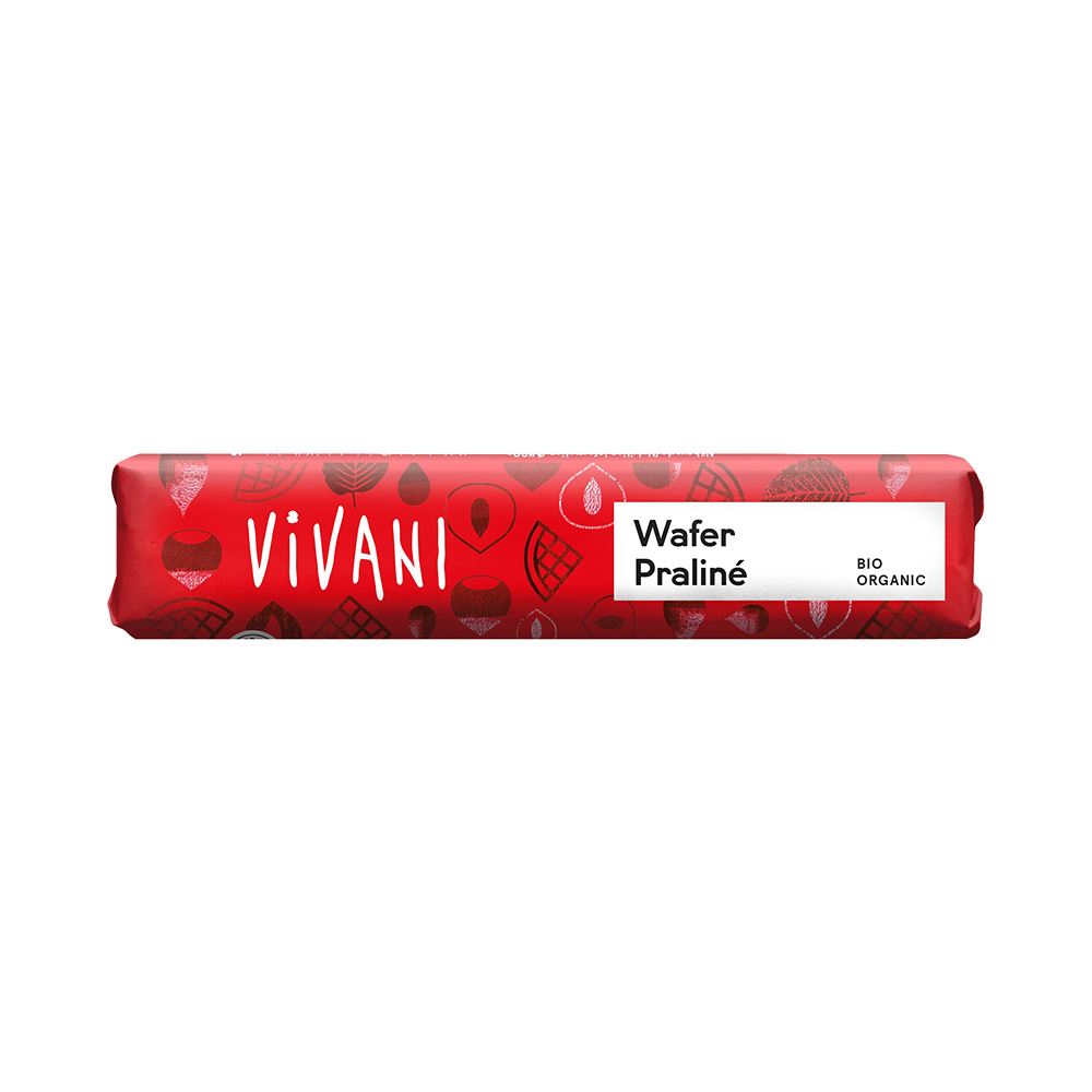 Vivani Mini Milk Chocolate Wafer Praline Organic 40g