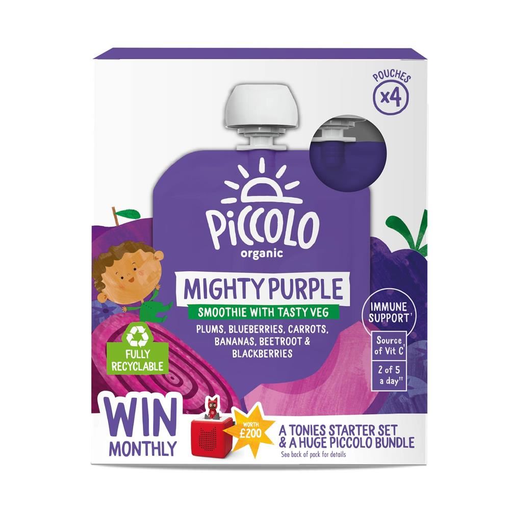 Piccolo Organic Mighty Purple Smoothies 4x90g