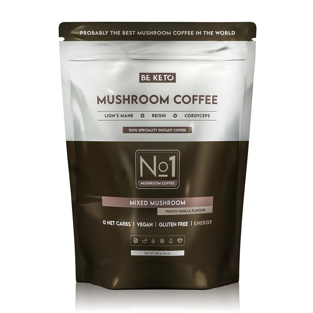 BeKeto Instant Coffee Mushroom French Vanilla 250g