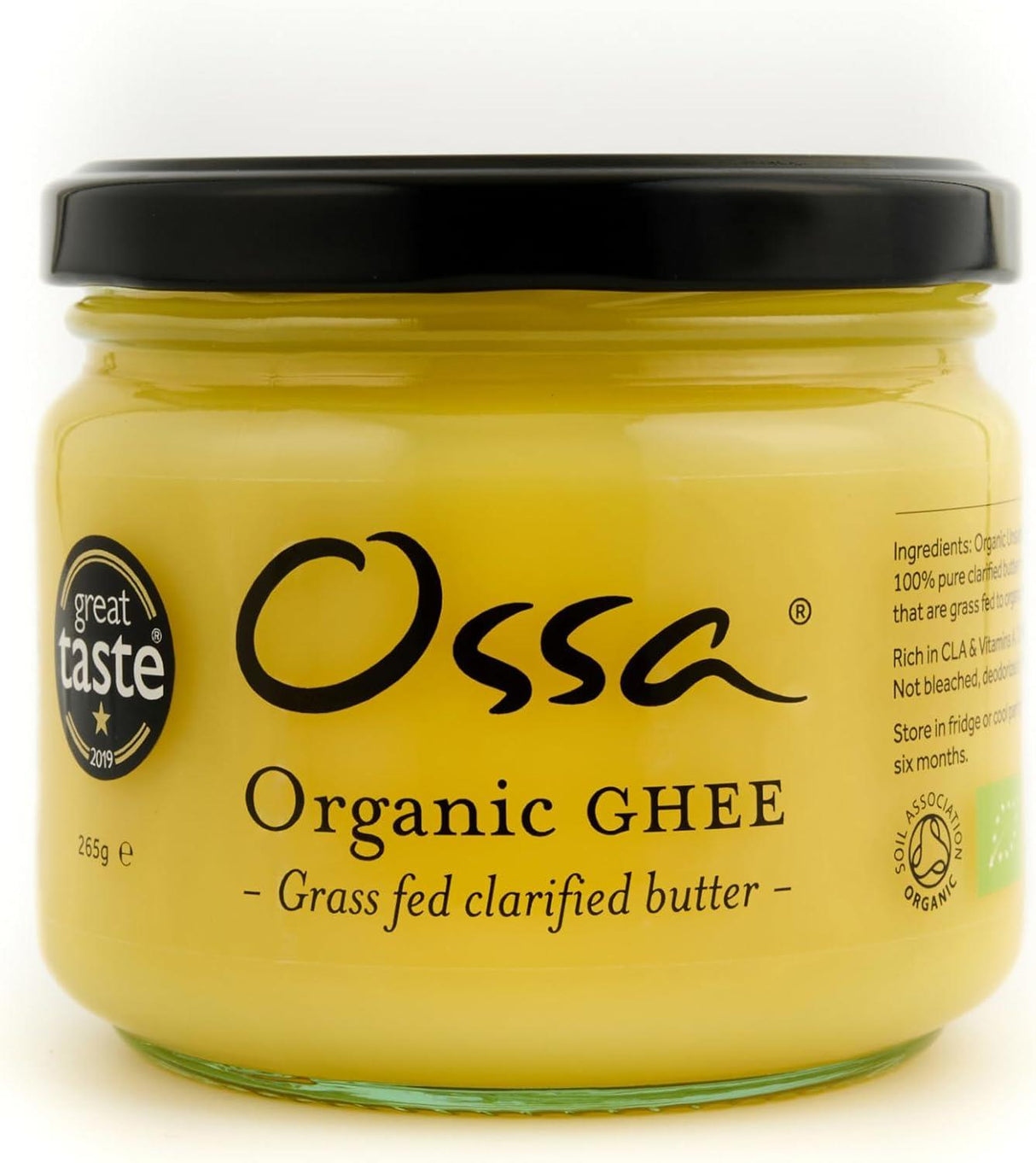 Ossa Organic Ghee - Grass Fed clarified butter - 265g