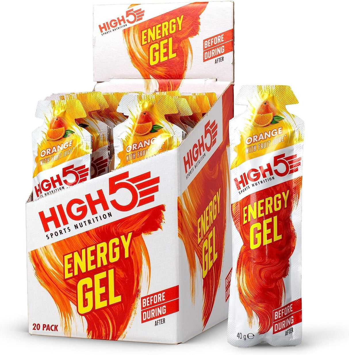 High 5 Energy Gel All Flavours - Pack of 20