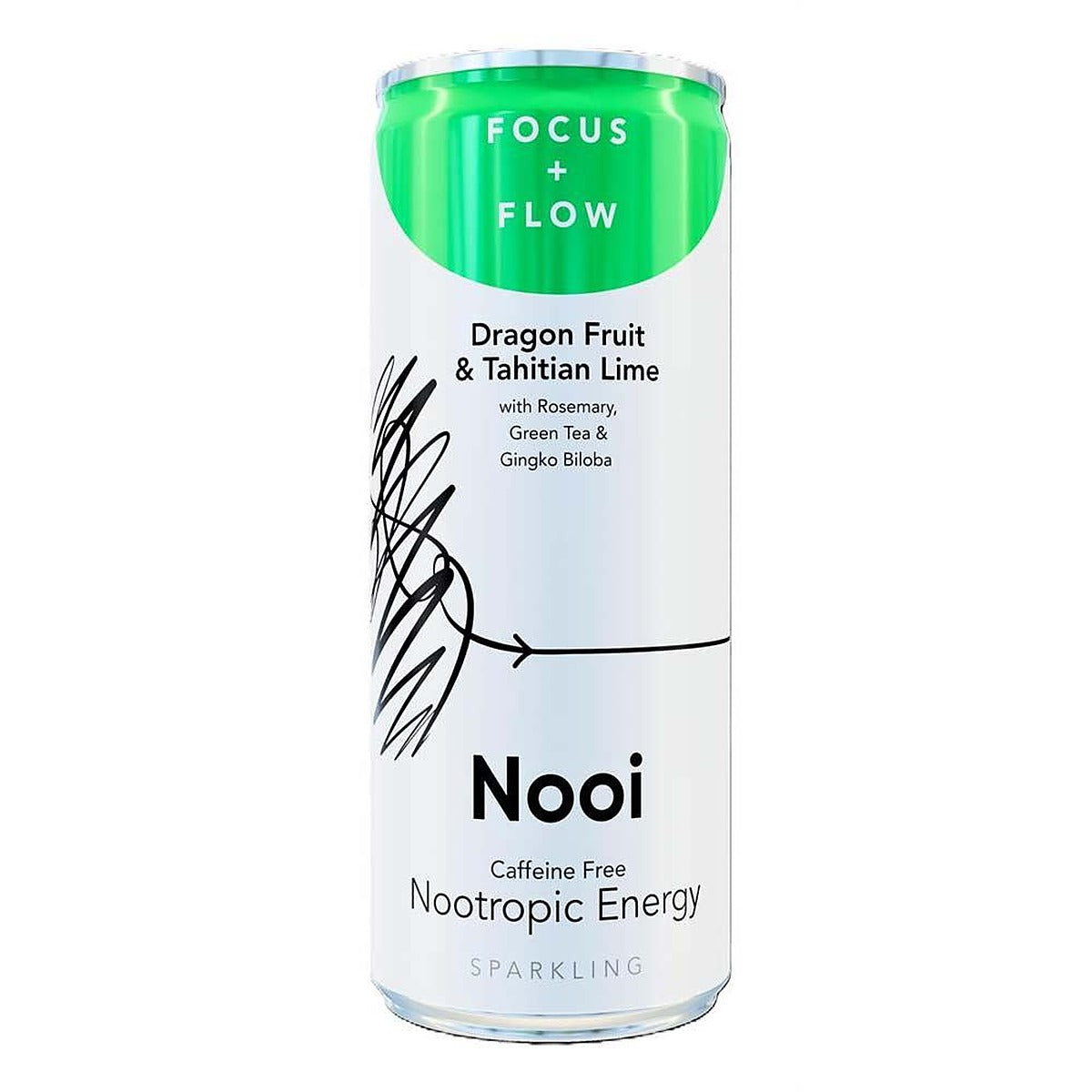 Nooi Dragonfruit & Tahitian Lime Nootropic Calm Energy Drink 250ml