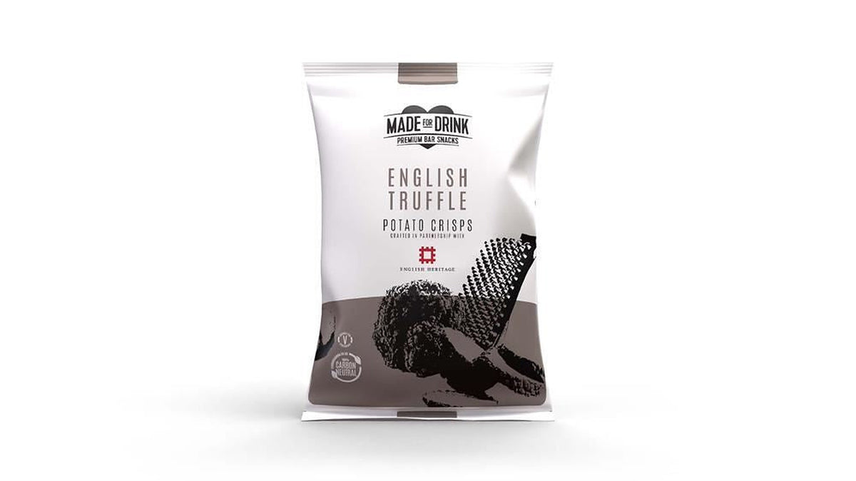 Made For Drink English Heritage Truffle Crisps 150g - 12 Pack