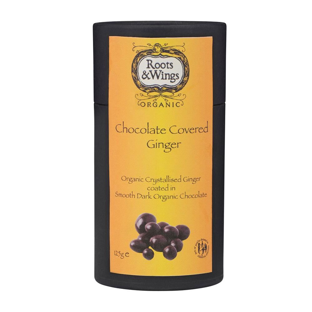 Roots and Wings Organic Chocolate Covered Ginger 120g