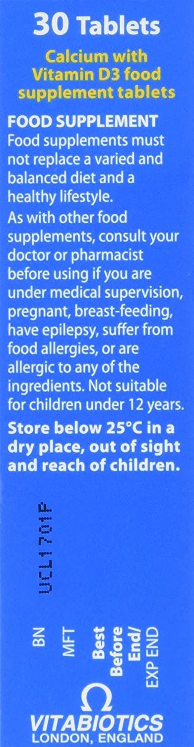 Vitabiotics Ultra Calcium & Vitamin D - 30 Tablets