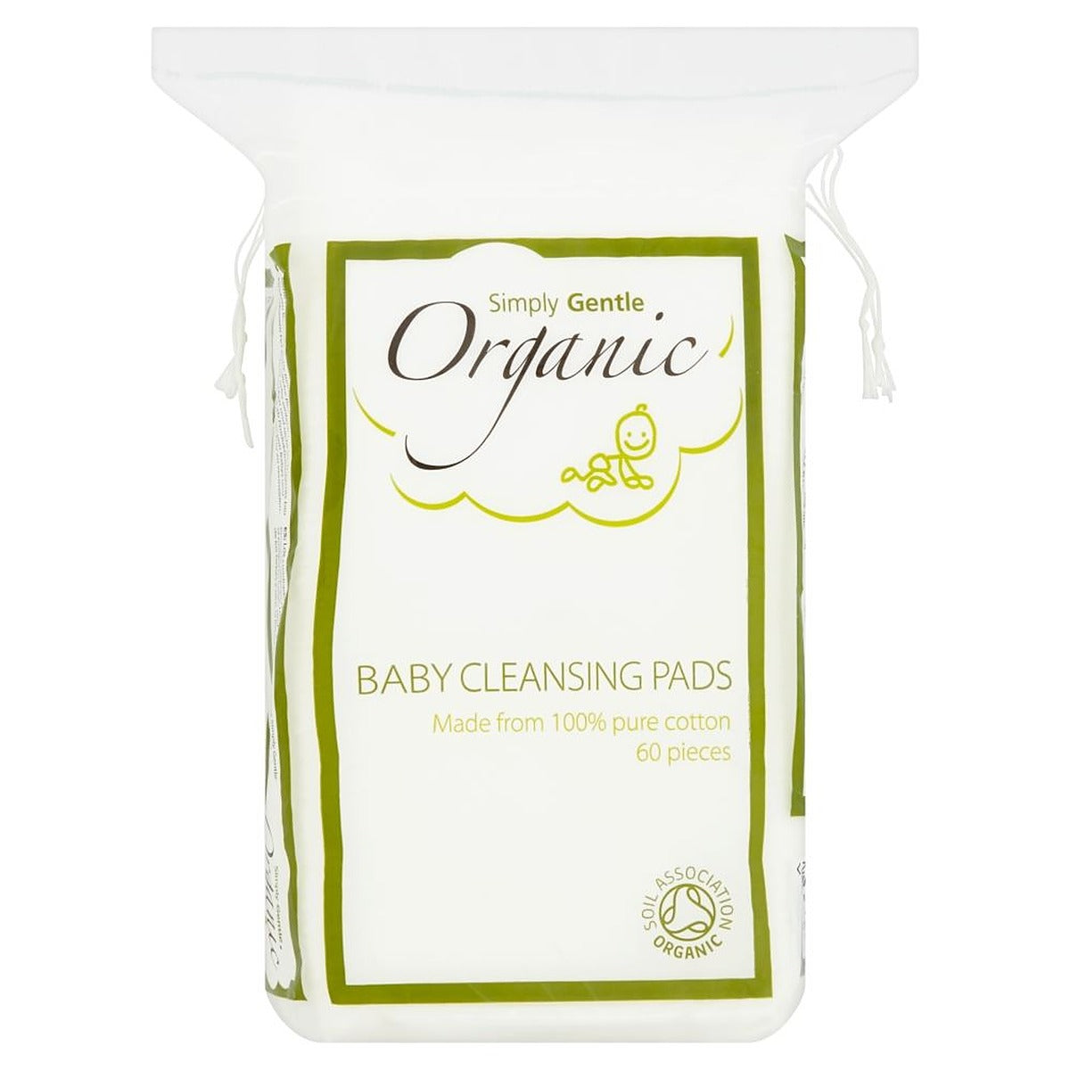 Simply Gentle Organic Baby Cleansing 60 Pads