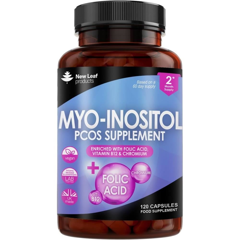 New Leaf Products Myo-Inositol PCOS 120 Capsules