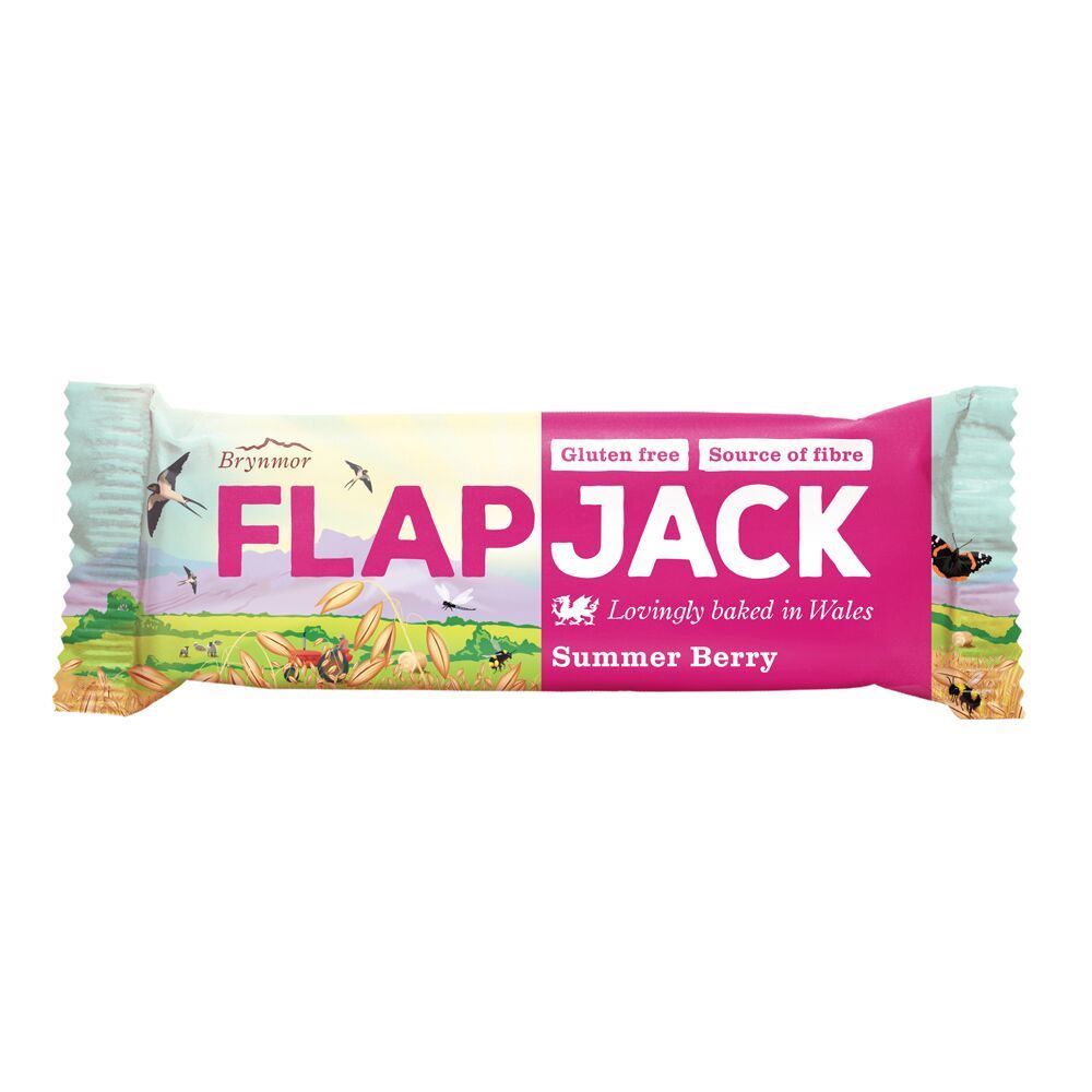 Brynmor Summer Berry Flapjack 80g - 20 Pack