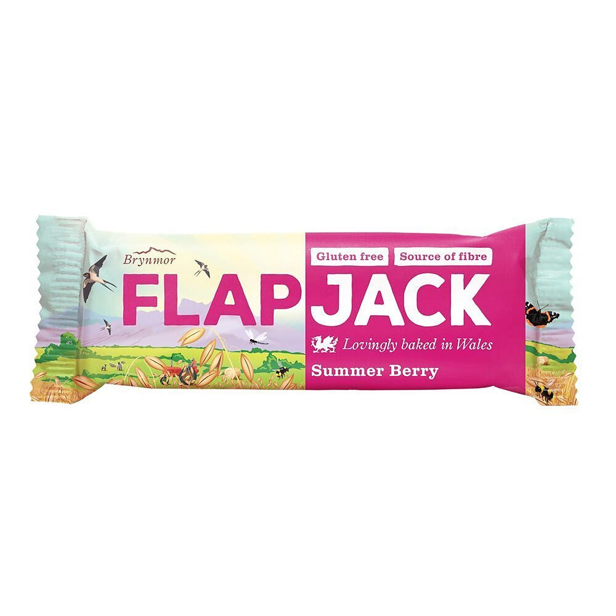 Brynmor Summer Berry Flapjack 80g - 20 Pack