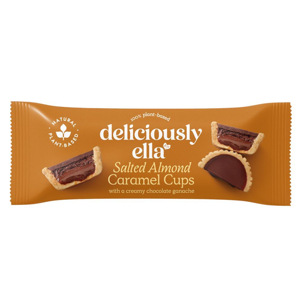 Deliciously Ella Salted Almond Caramel Cup 36g - 12 Pack