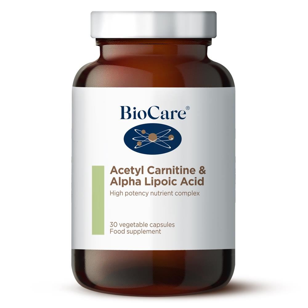 Biocare Acetyl Carnitine & Alpha Lipoic Acid 30 capsules