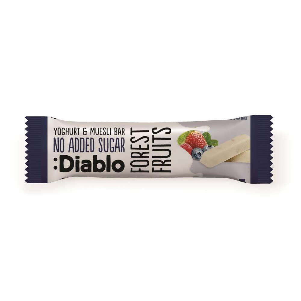 Diablo Sugar Free Diablo Yoghurt coated Forest Fruit Muesli Bar 30g